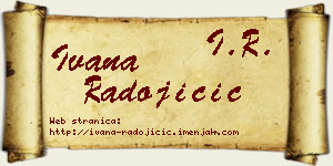 Ivana Radojičić vizit kartica